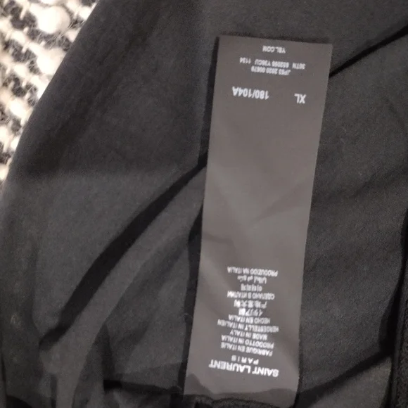 Saint Laurent men's archive logo tie dye shirt